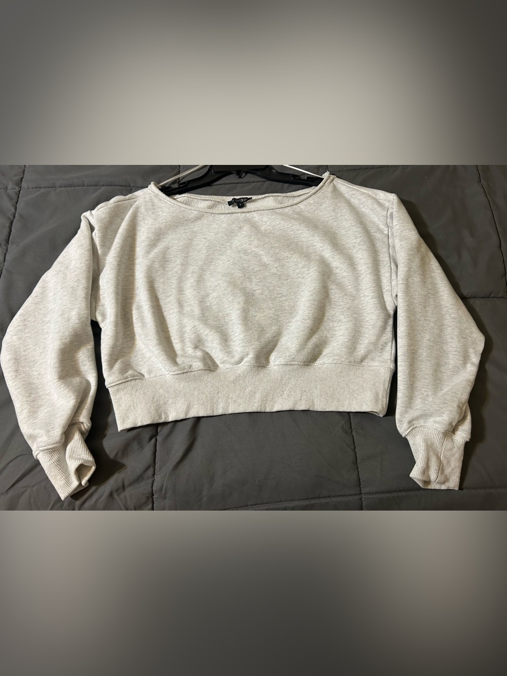 Papermoon Gray Crop Top